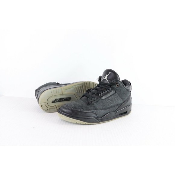 Nike Air Jordan Retro 3 2011 Black Flip Shoes Sneakers 315767-001 main image 4